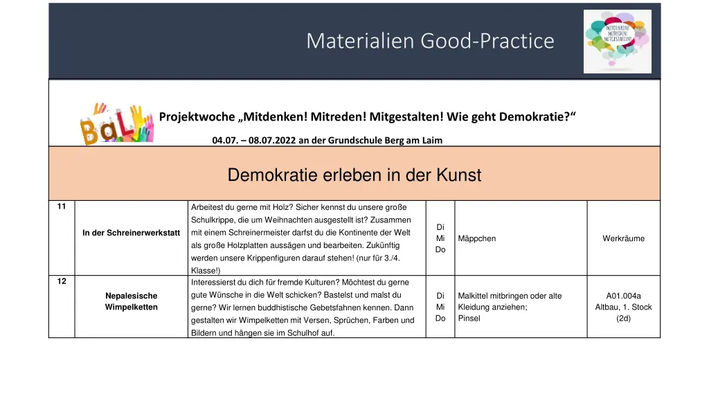 materialien good practice 5