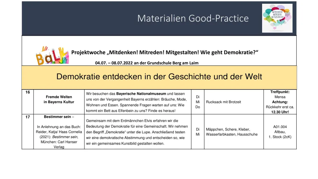 materialien good practice 7