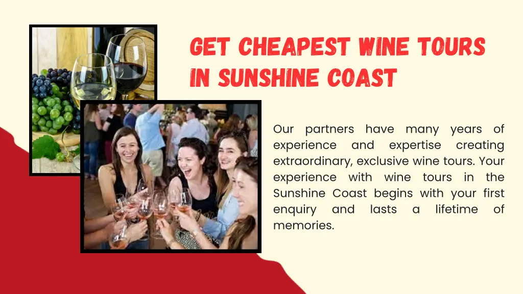 get cheapest wine tours in sunshine coast