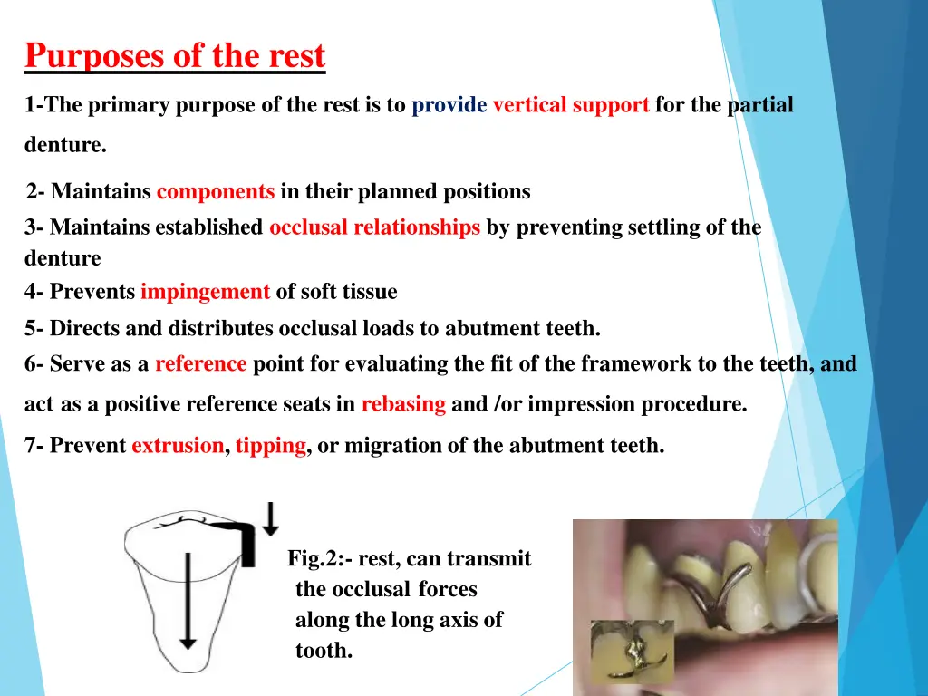 purposes of the rest