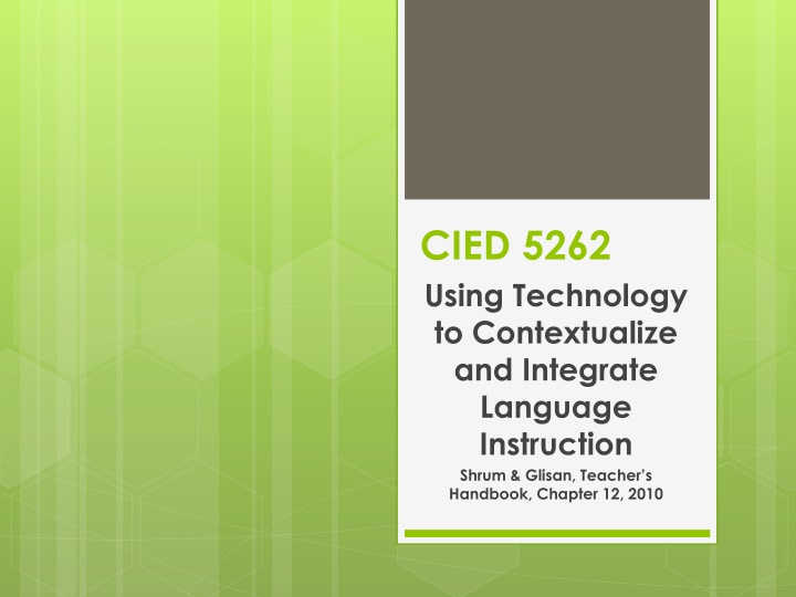 cied 5262 using technology to contextualize