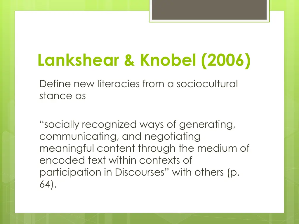 lankshear knobel 2006
