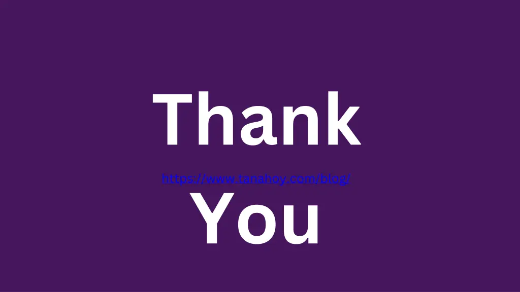 thank you