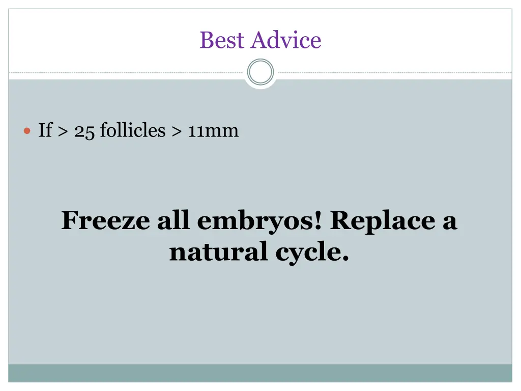 best advice