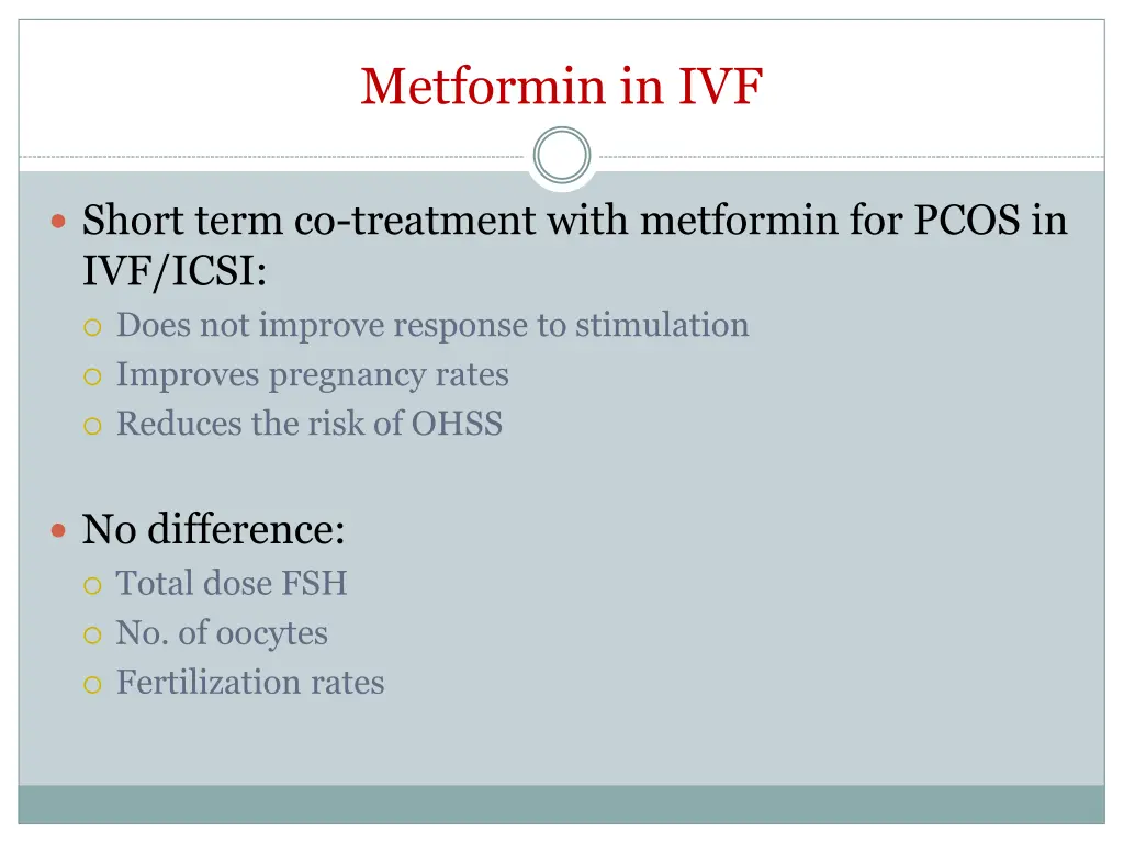metformin in ivf