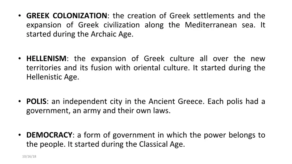 greek colonization the creation of greek