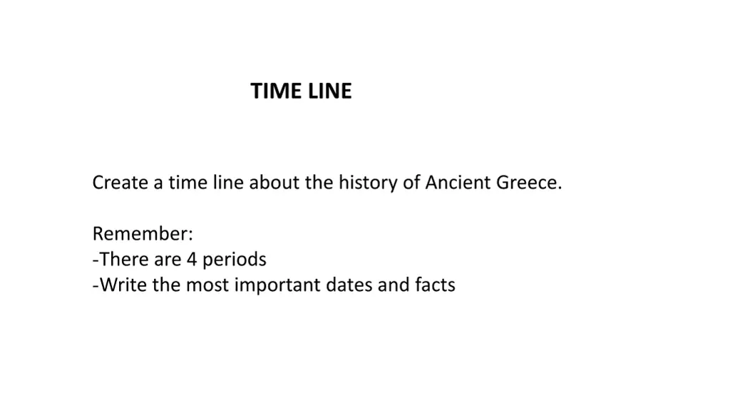 time line