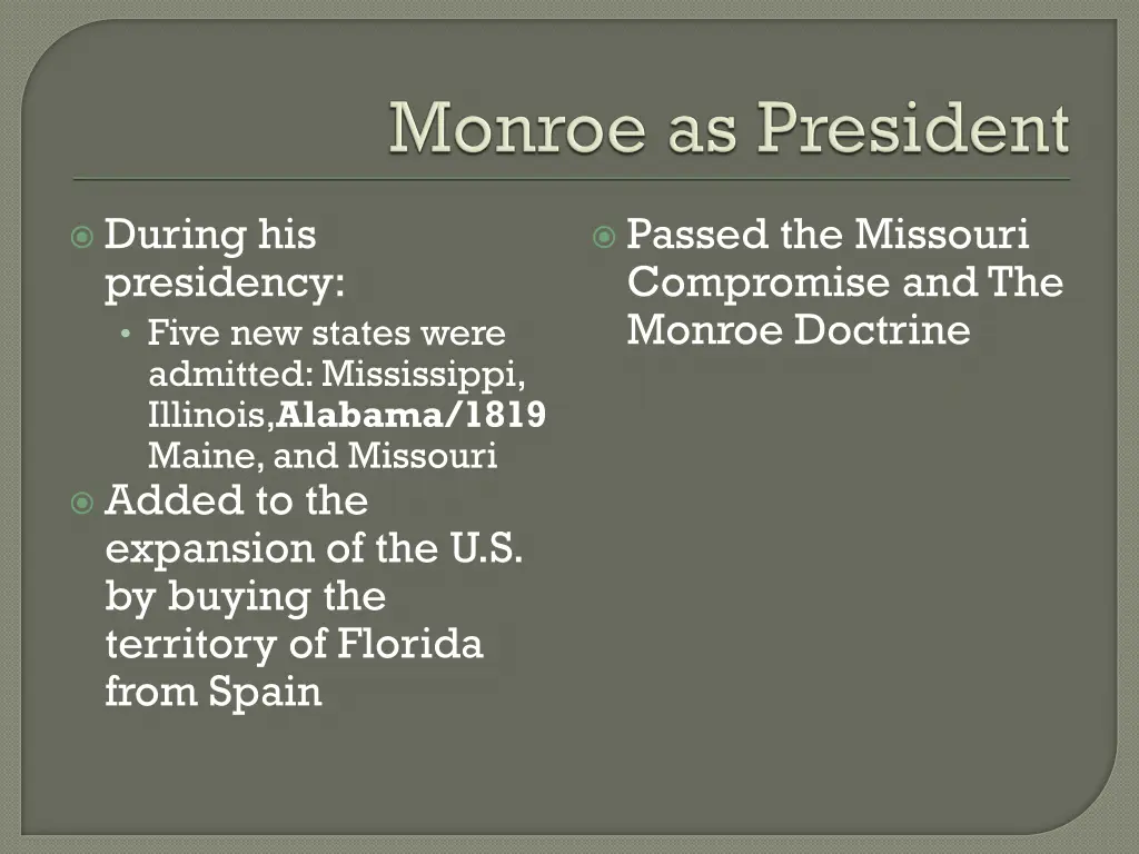 during his presidency five new states were