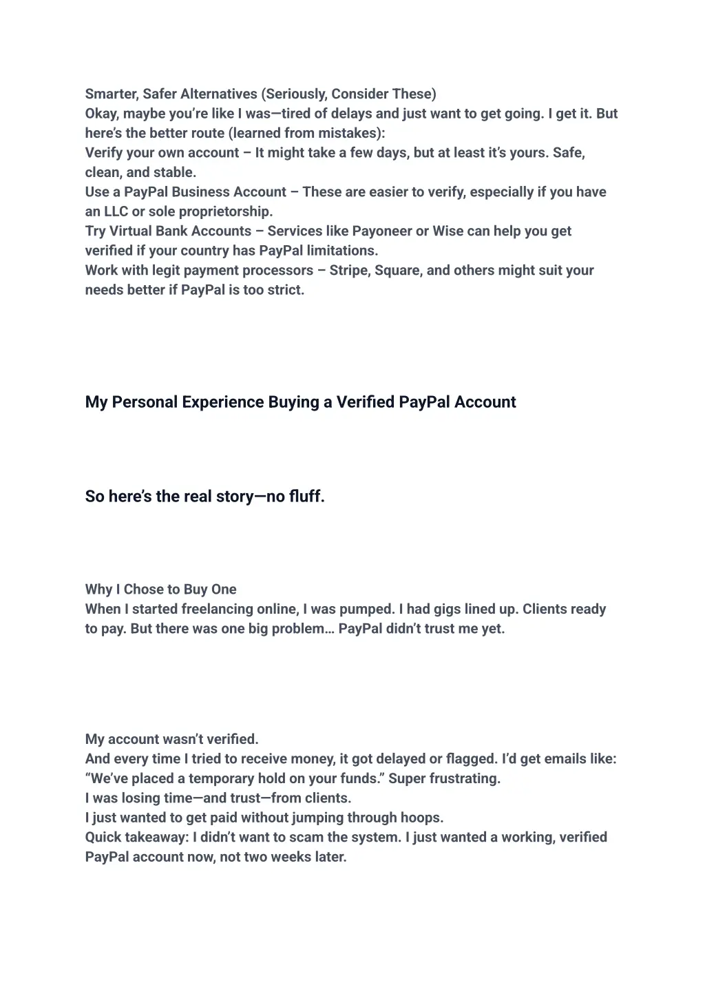 smarter safer alternatives seriously consider