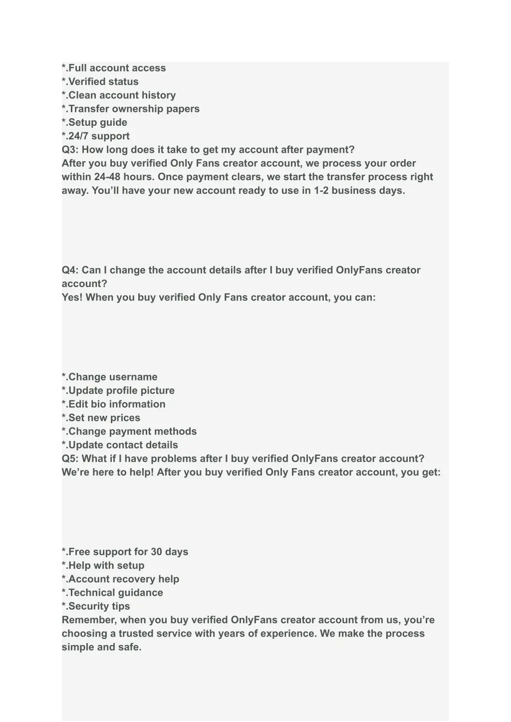 full account access verified status clean account