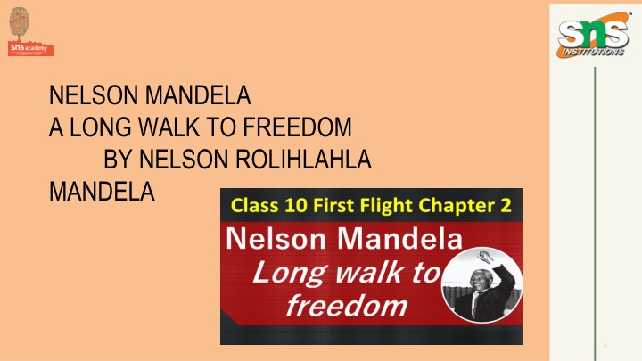 nelson mandela a long walk to freedom by nelson