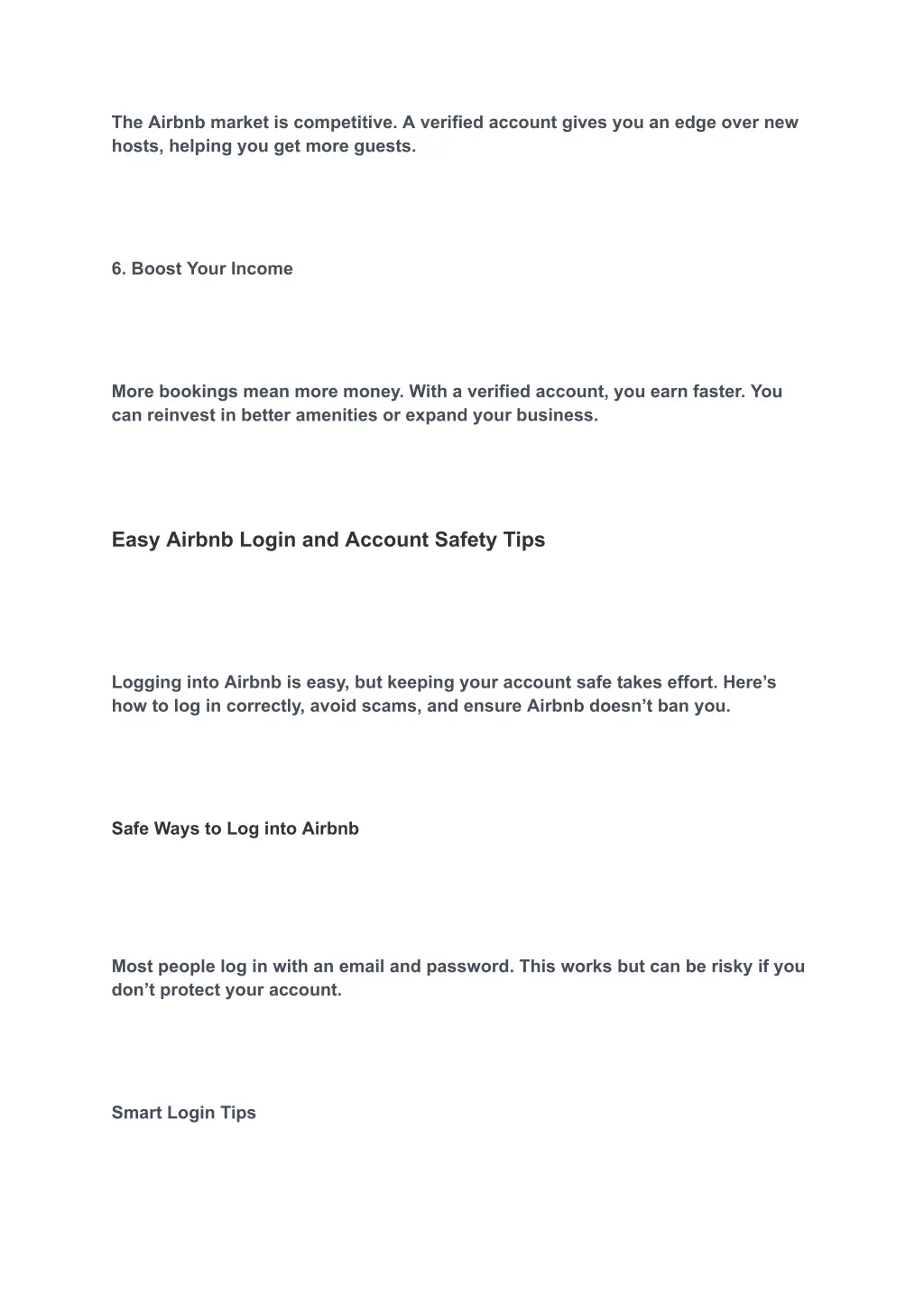 the airbnb market is competitive a verified