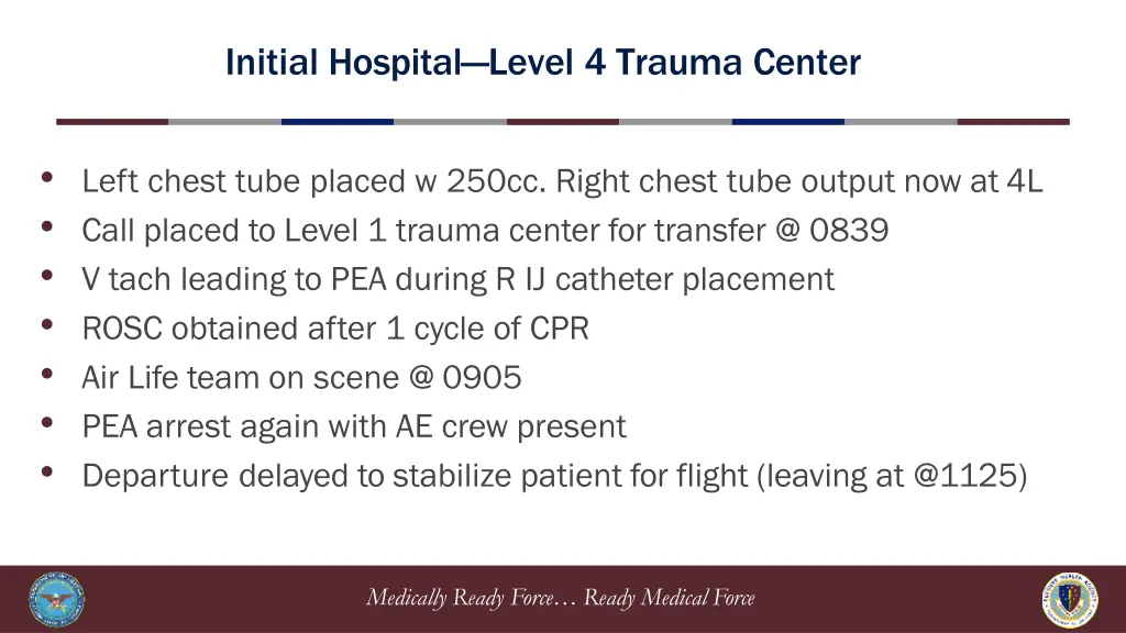 initial hospital level 4 trauma center 9