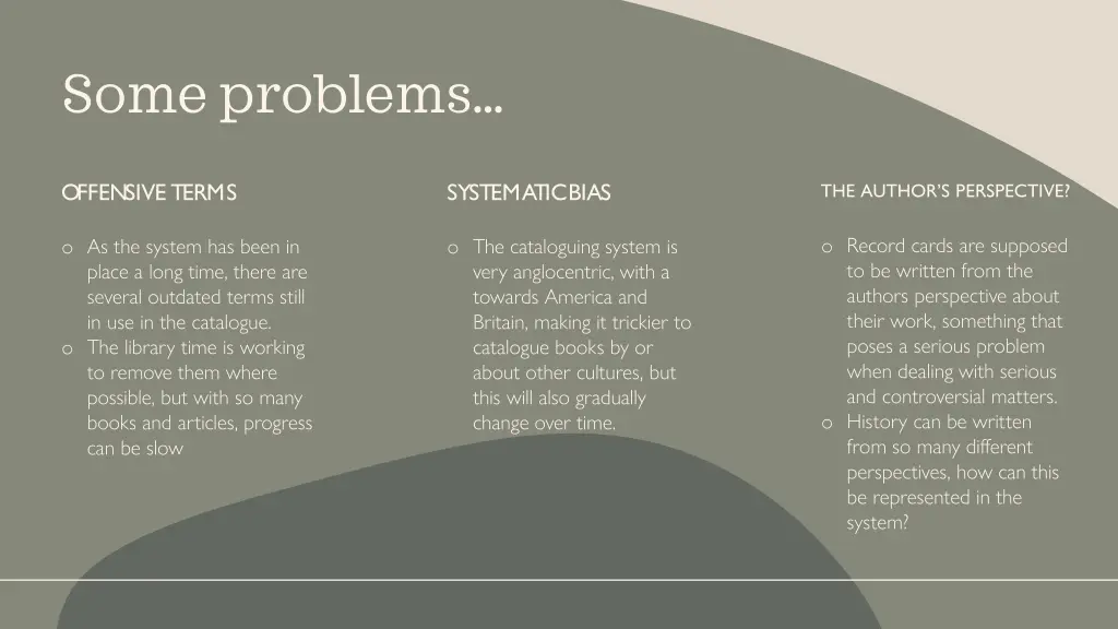 some problems