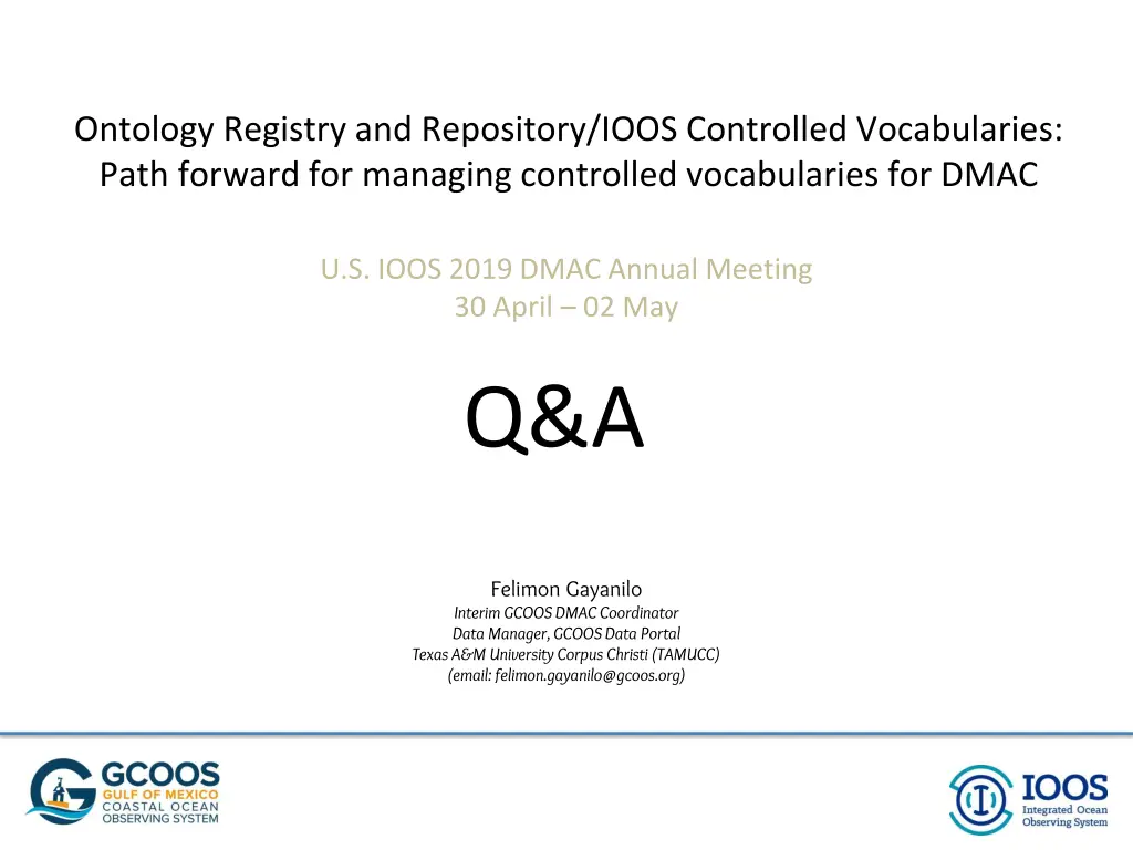 ontology registry and repository ioos controlled 1