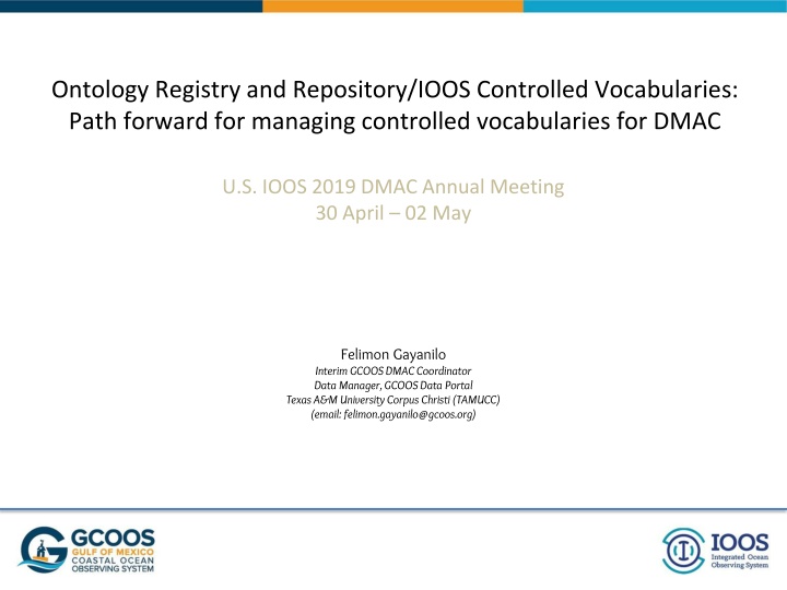 ontology registry and repository ioos controlled