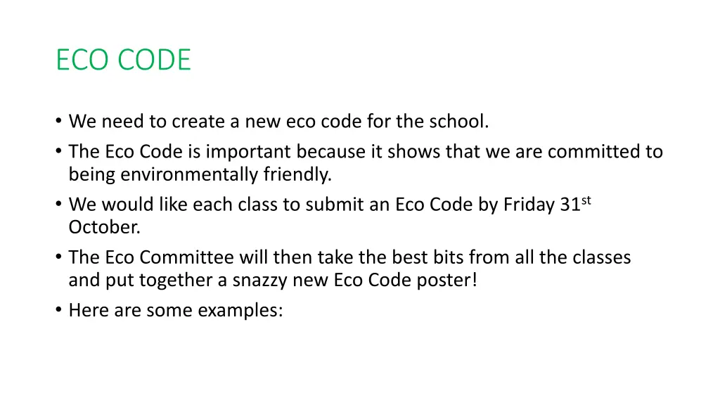 eco code