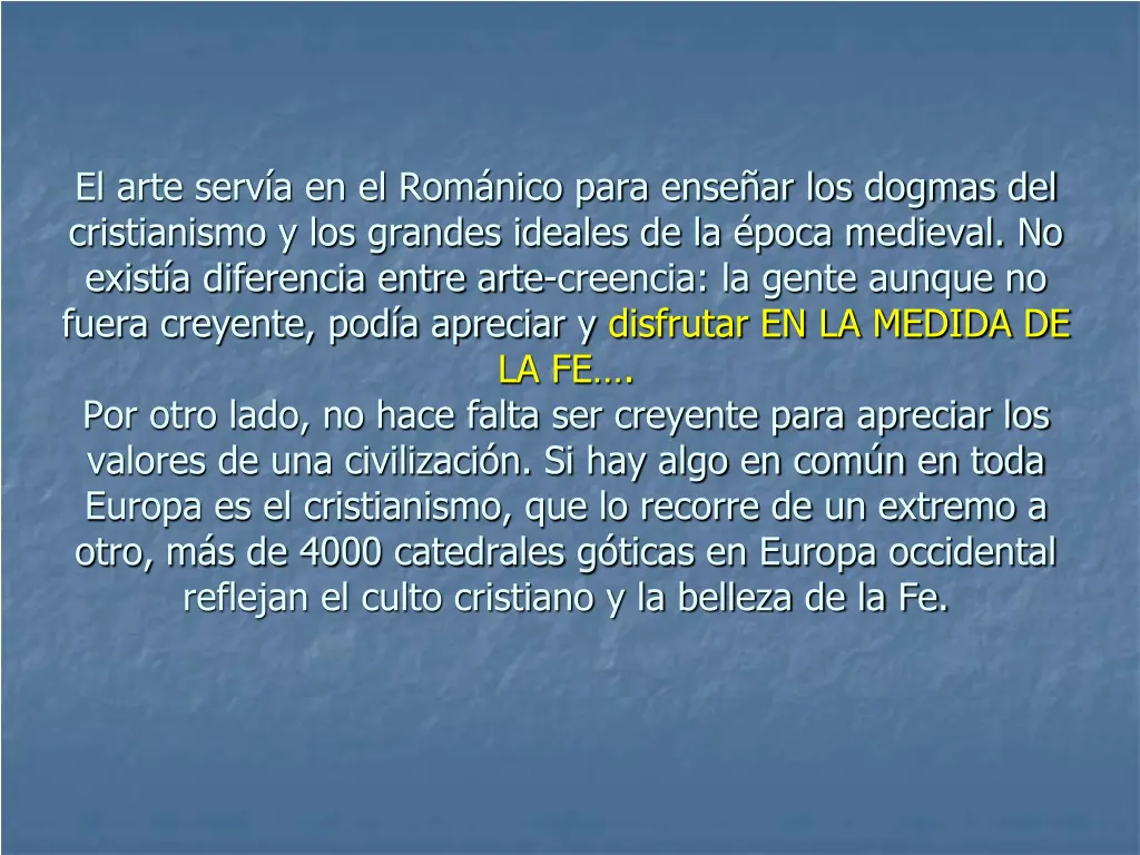 el arte serv a en el rom nico para ense