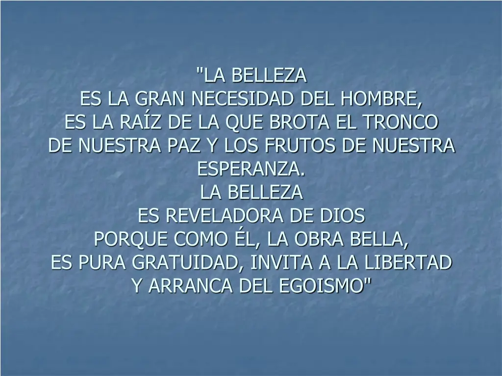 la belleza