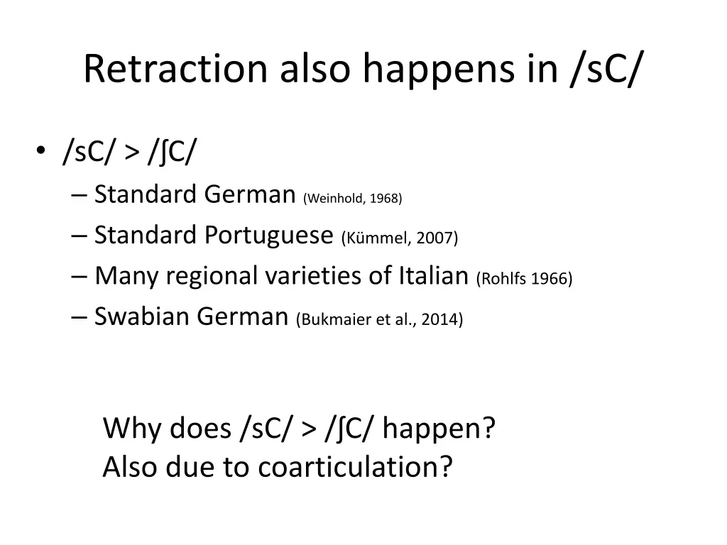 retraction also happens in sc