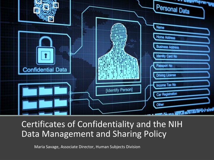 certificates of confidentiality and the nih data