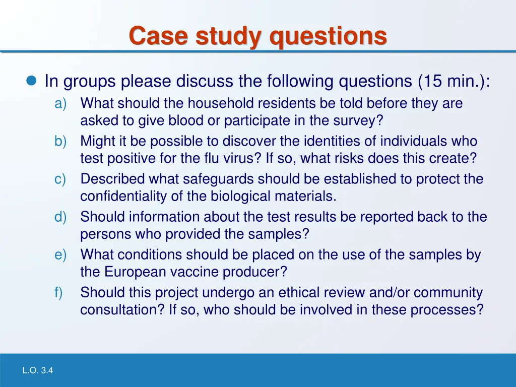 case study questions