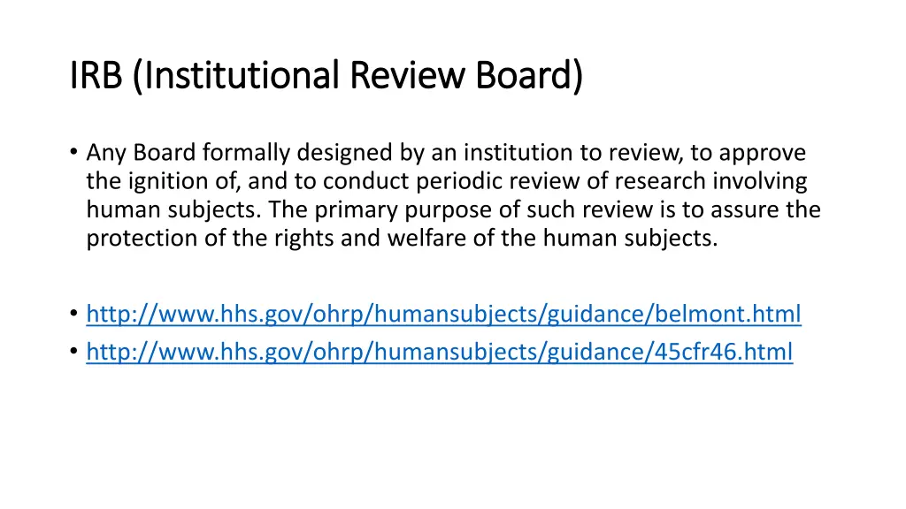 irb institutional review board irb institutional