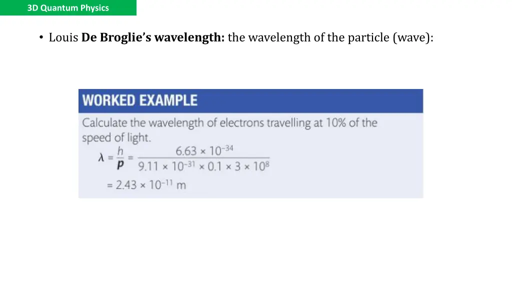 3d quantum physics 3