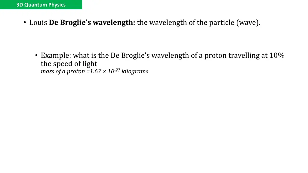 3d quantum physics 4