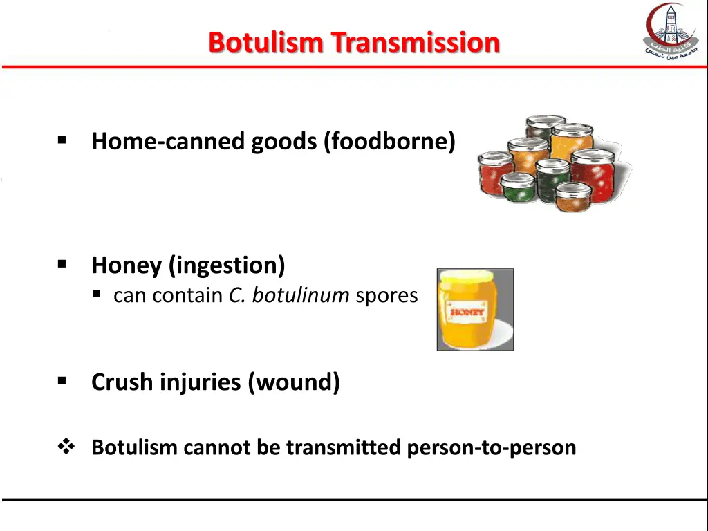 botulism transmission