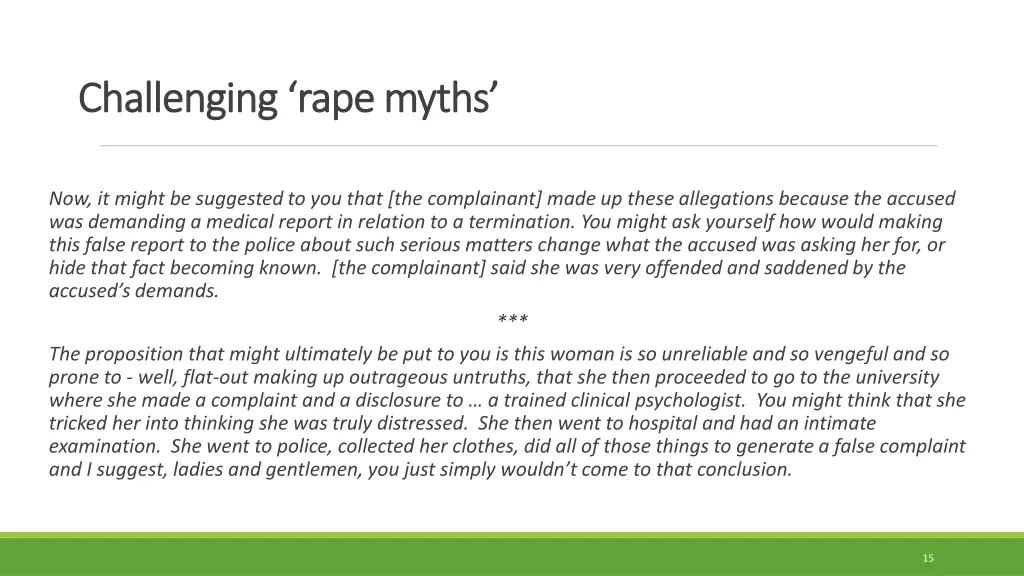 crown case challenging rape challenging rape
