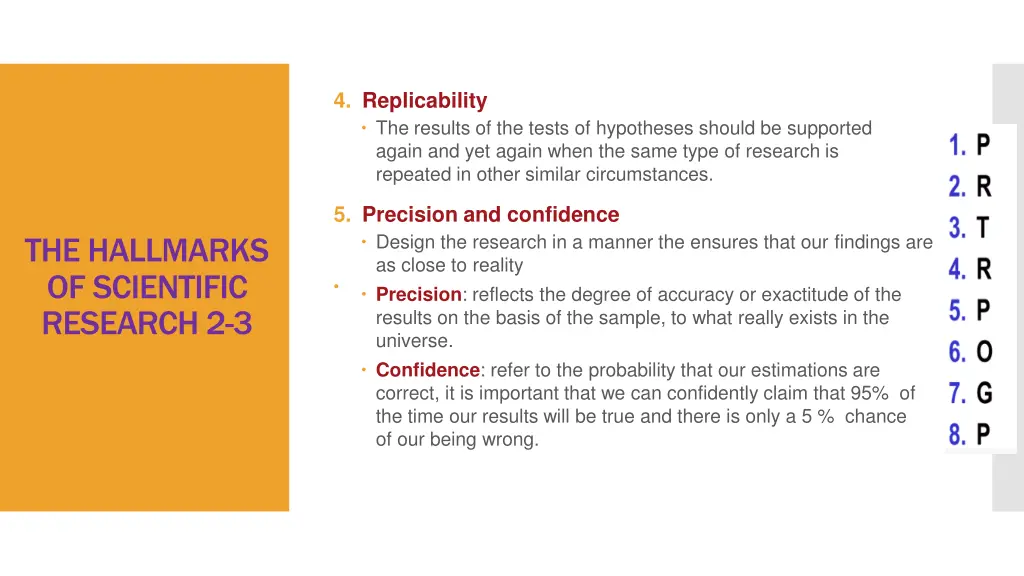 4 replicability the results of the tests