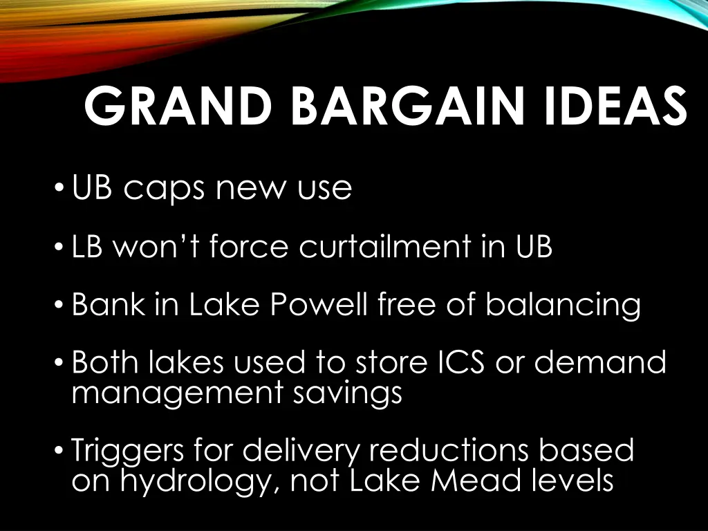 grand bargain ideas