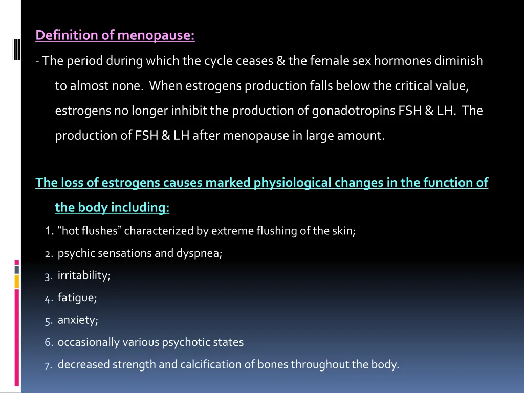 definition of menopause