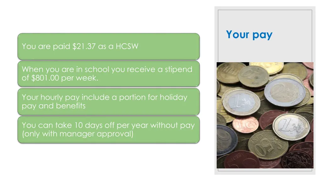 your pay