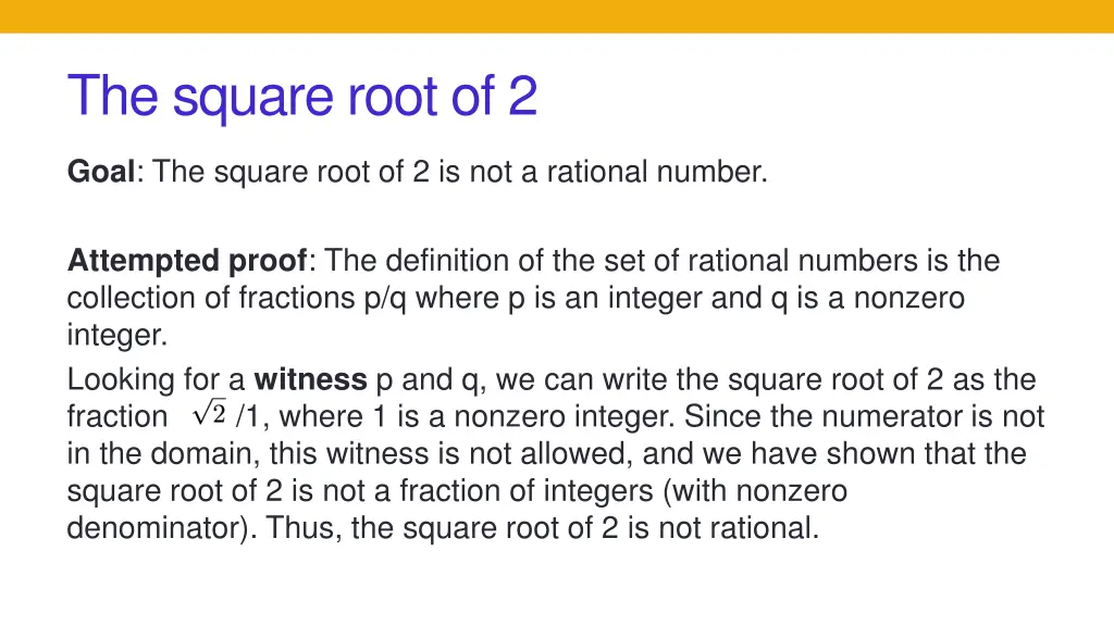 the square root of 2 1