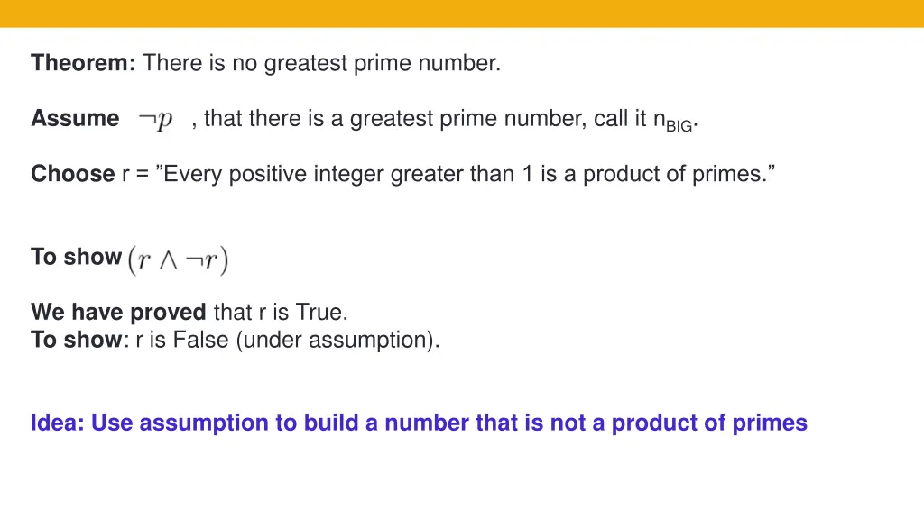 theorem there is no greatest prime number 1
