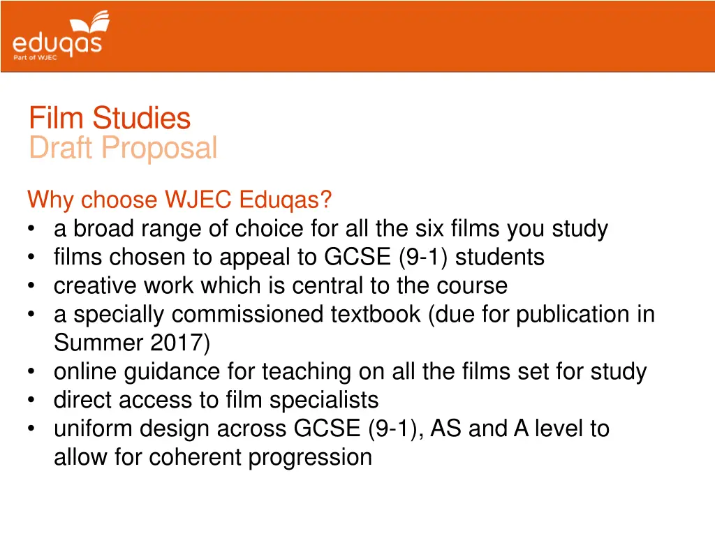 film studies draft proposal