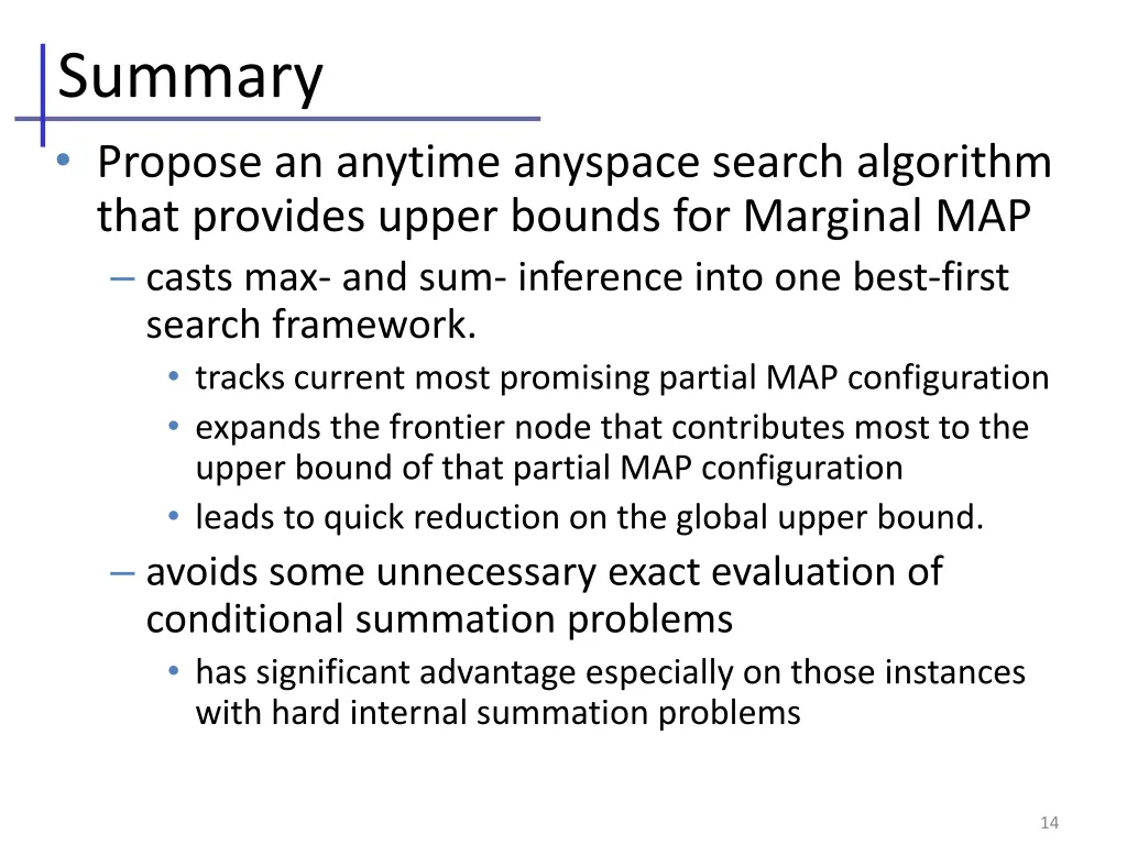 summary propose an anytime anyspace search