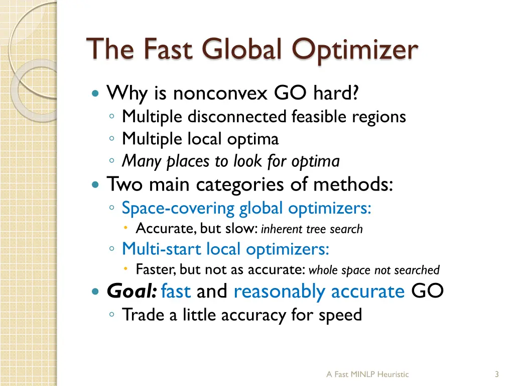 the fast global optimizer