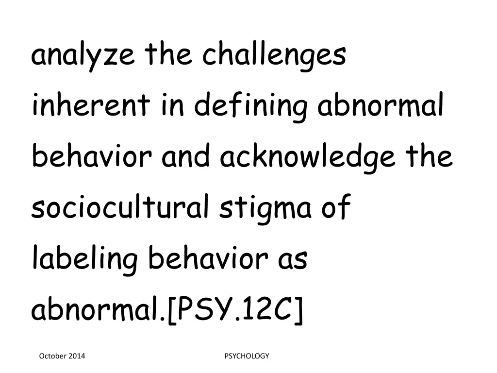 analyze the challenges inherent in defining