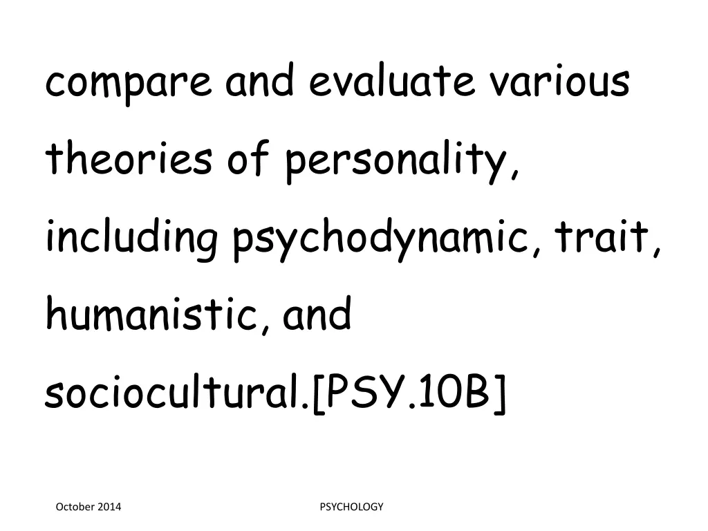 compare and evaluate various theories