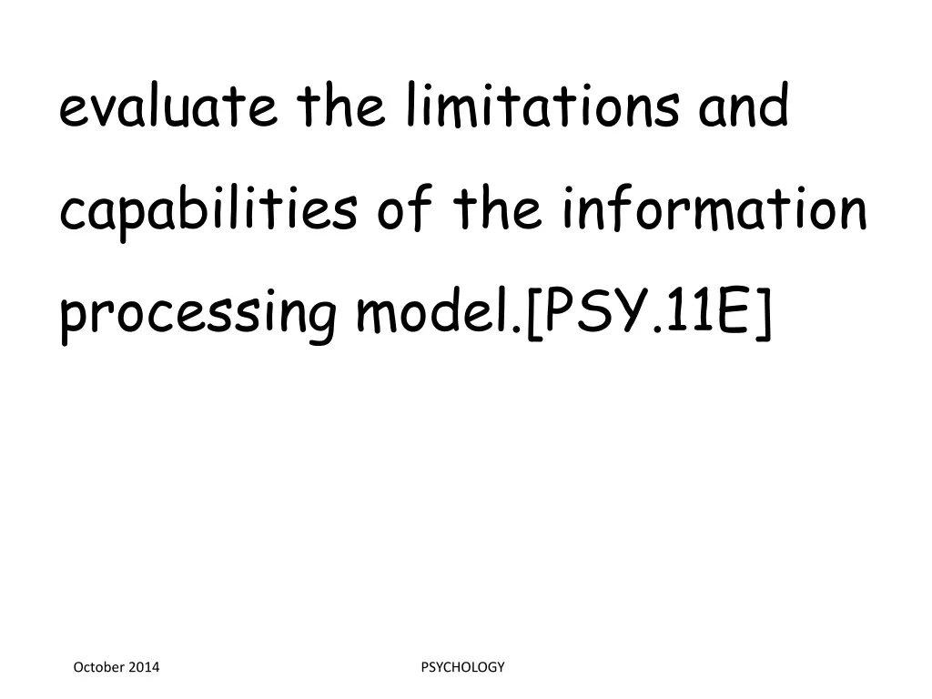 evaluate the limitations and capabilities
