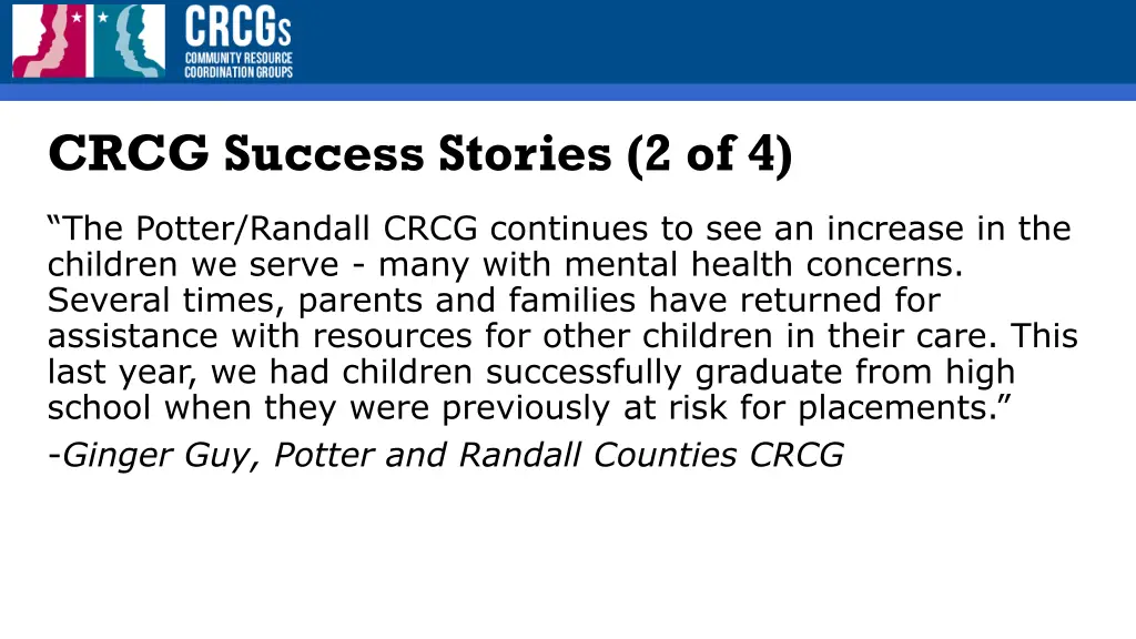 crcg success stories 2 of 4