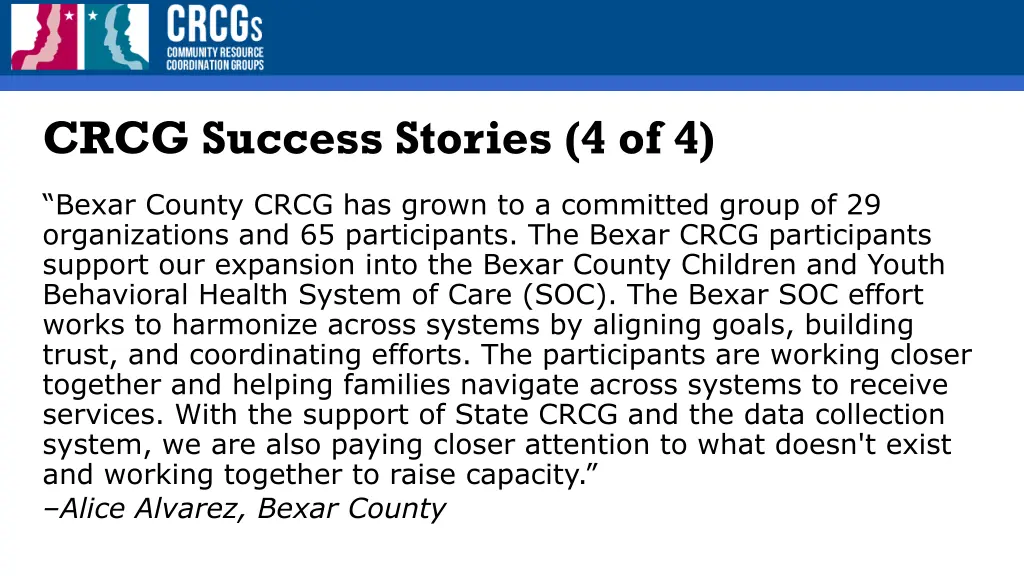 crcg success stories 4 of 4