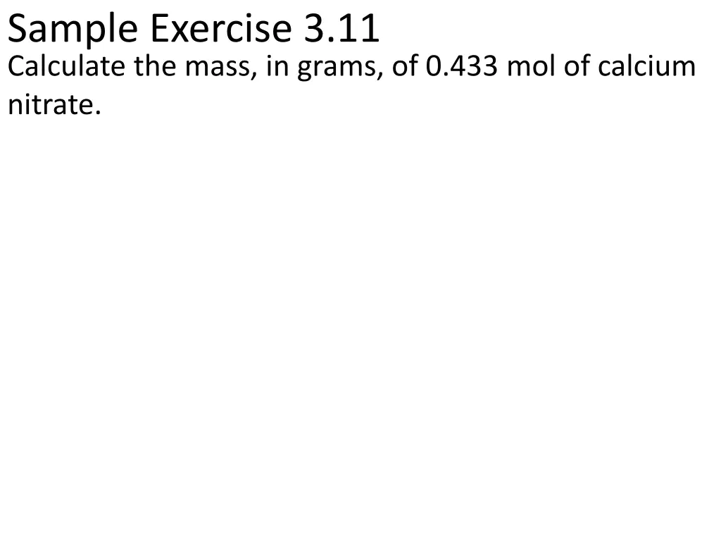 sample exercise 3 11 calculate the mass in grams