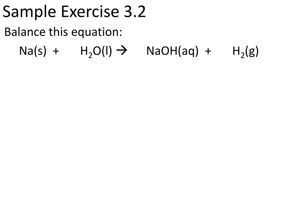 sample exercise 3 2 balance this equation