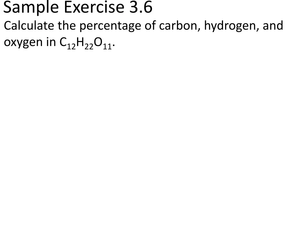 sample exercise 3 6 calculate the percentage