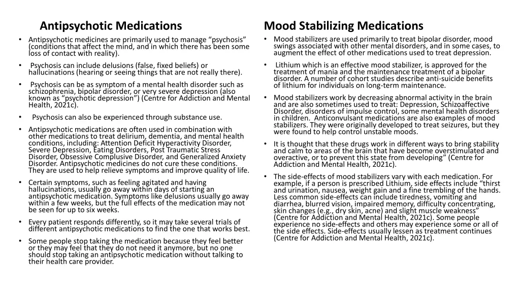 antipsychotic medications antipsychotic medicines