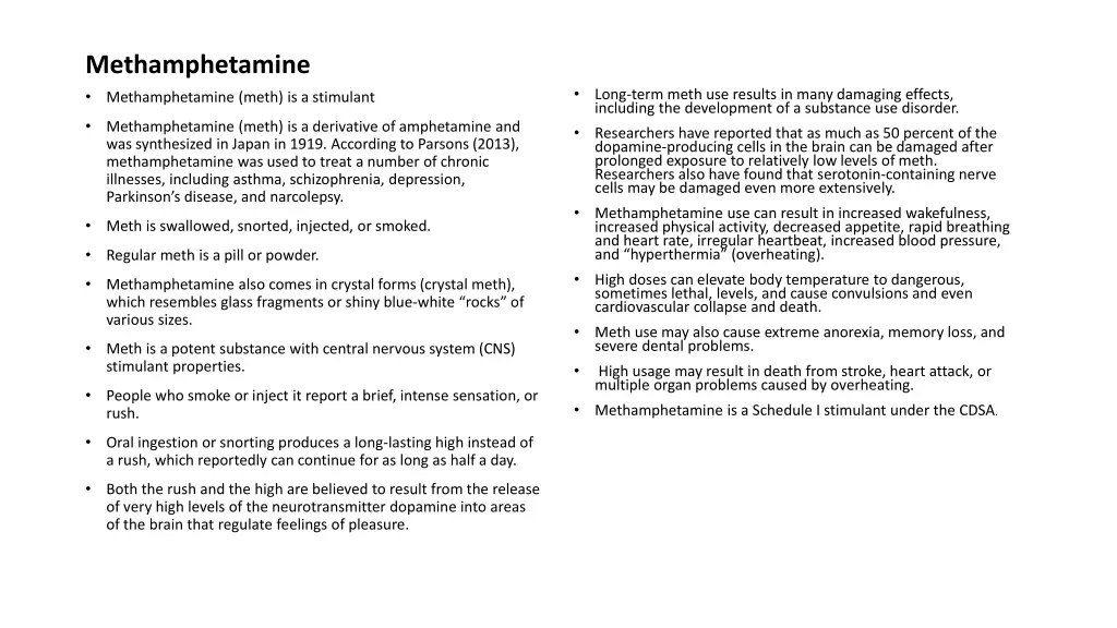 methamphetamine methamphetamine meth